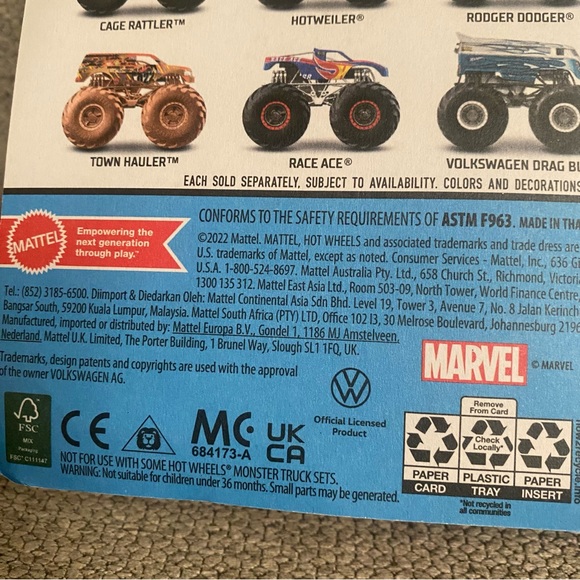 Hot Wheels Monster Trucks - MEGA WREX - Comic Book Crashers Truck - Picture 3 of 6